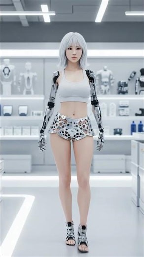 Cute Robot 1 #Shorts #aiart #humanoid #robot #Future #휴머노이드 #로봇 #AI #IRC