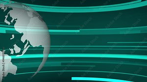 News studio. Newsroom Background for News Broadcasts. Blurred of studio at TV station. News channel design.