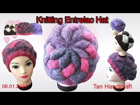 Tutorial ke 187 - Knitting Entrelac Hat