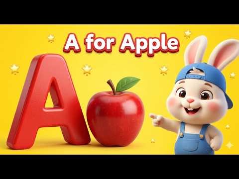 A for Apple | ABC phonics song for kids | Nursery rhyme & song | Kids learning video ||
