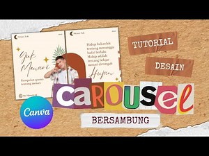 TUTORIAL DESIGN SEAMLESS MULTIPOST INSTAGRAM CAROUSEL ON CANVA FREE