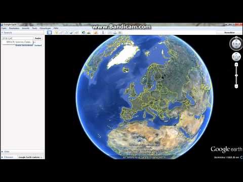 Google Earth: Koordinaten eingeben