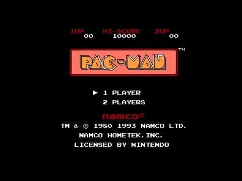 Pac-Man! Nintendo NES gameplay!