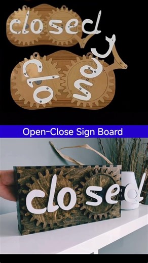 How Open Close Sign Board Mechanism Works | Mechanical Animation