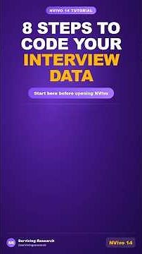 8 Steps to Code Your Interview Data in NVivo 14 (Overview) #shorts