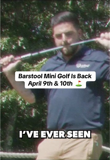 Barstool Mini Golf Returns This Weekend, April 9-10