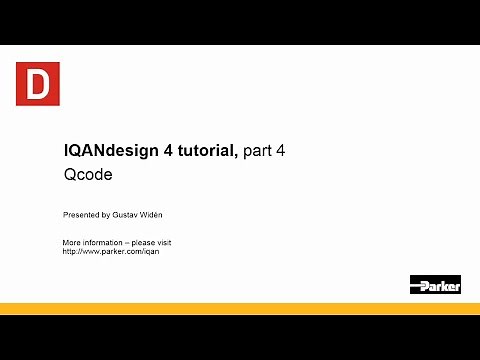 IQANdesign 4 Tutorial: Qcode Introduction | Mobile Machinery | Parker Hannifin