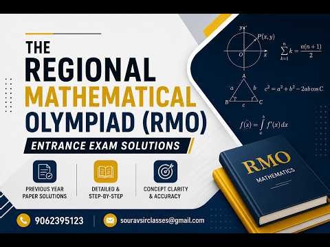 Master RMO Problems Through Deep Concept Analysis & Smart Solutions #RMO #Mathematics