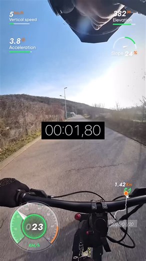 Frechh on Instagram: "La fin m’a surpris j’m’attendais pas à ça 🤣✅ 0 à 50km/h aussi rapide que les dernière Clio ! 4% de montée sinon la roue avant se lève trop 😵‍💫 #essaie #trottinetteelectrique #accélération #sxt #review"