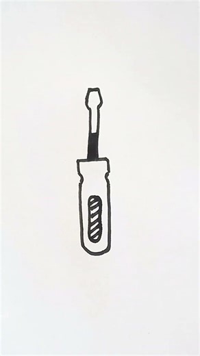 How to draw a screwdriver #viral #drawing #art #shorts