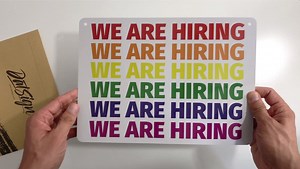 Watch Hiring Sign - are You Awesome? We're Hiring Sign - Help Wanted Sign for Store. Stand Out with Thi... on Amazon Live