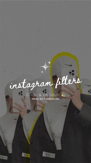 Another set of Unique & Cool Instagram filter ideas. Binge watch more collections in my feed. Really love discovering filters! enjooooy ✨🥳 #instagramstory #instagramstoryideas #instagramstickers #instagramfilters #igfilters #photoediting #photoedit #instagramtips #explorepage #fyp #tutorial #msnglng #marjsn
