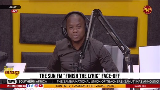 THE SUN FM "FINISH THE LYRIC" FACE-OFF .12.02.2026 © Sun FM TV Zambia | Sun FM Zambia