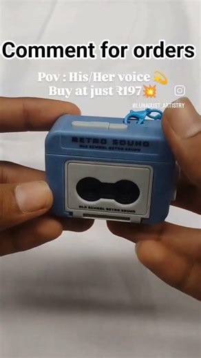 vintage mini tape recorder📼#shorts#shortsfeed#trending#taperecorder#lunagust