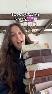67K views · 474 reactions | here is a tour of every single one of my Bibles I have collected over the years! Comment your fav! 勺✝️ #christian #Jesus #JesusisKing #love #bibles #biblestudy #trending | Julia poe | Facebook