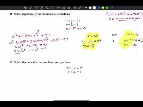 Simultaneous Equations