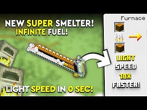 Minecraft NEW Super Smelter Tutorial - Light Speed - 28,000 P/H!
