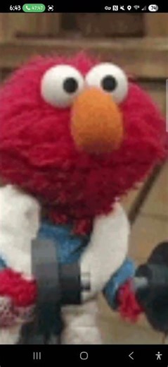 What is he training for?? #elmo #christianmusic #workout