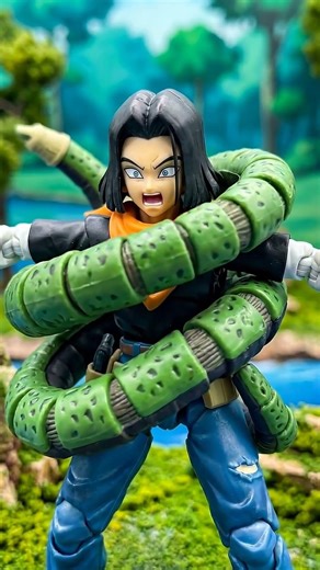 Dragon Ball Z E51 - CELL EATS 17! Transformation to Semi-Perfect 😱 #dbz #shorts