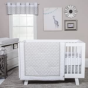 Trend Lab Art Deco 3 Piece Crib Bedding Set, Can Be Used As A Blanket Or A Playmat for Tummy Time, Includes Quilt, Fitted Crib Sheet and Skirt