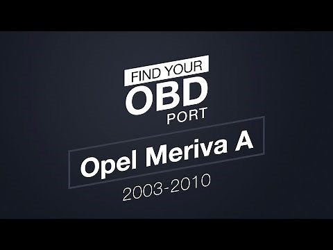 Where is the OBD2 port in my Opel Meriva A (2003-2010)