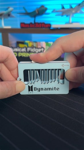 Light it up like dynamite! 🩵🧨 - BTS 'Dynamite' | Musical Fidget #shorts