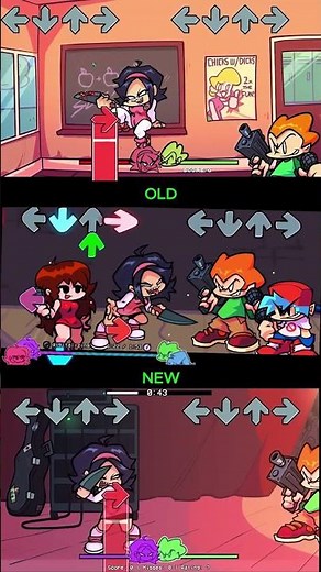 FNF Nene but Pico vs BF vs GF character test Mods (Old vs new) #fnf #nene #pico