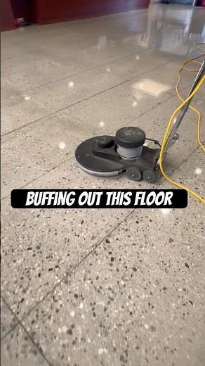 How to use a Floor Buffer 101🏁 #floorfinishing #skills #myjob #ihavethisthingwithfloors ￼