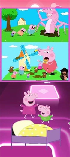 Peppa Pig 🐷 Transformation dance song Tiles hop edm COVER #shorts #peppapig #shortsfeed