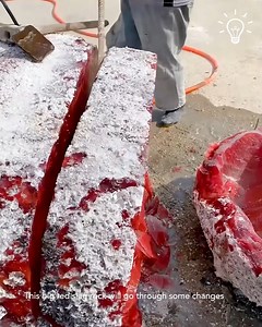 Breaking a slag glass rock to make a cute ornament 🪨 | Simple ideas