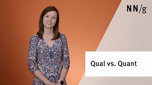 Qualitative vs. Quantitative UX Research (Video)