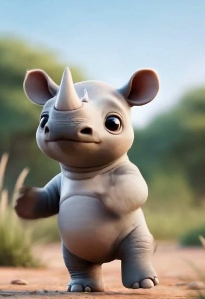 Cute Dance Animation Featuring Rhinoceros