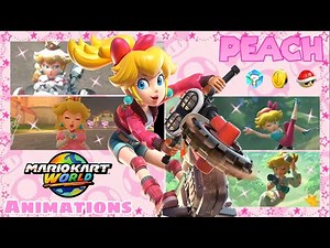 ♥Mario Kart World - All Peach Animations♥
