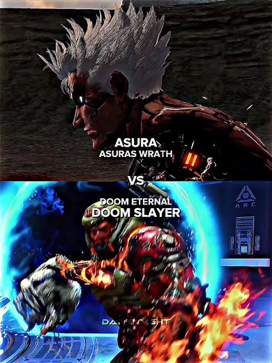 Asura vs Doom Slayer - Epic Battle of Game Characters