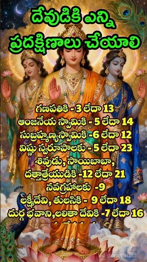 దేవుడికి ఎన్ని ప్రదక్షిణాలు చేయాలి #mahila telusuko