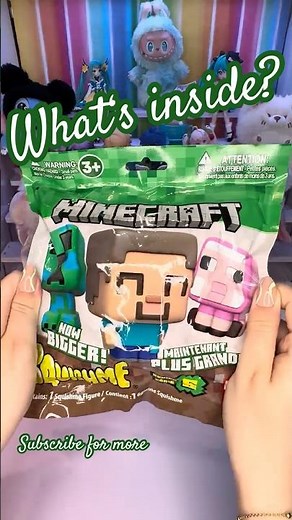 MINECRAFT 🧊 Squishme Series 6 Blind bag unboxing #unboxing #unboxingvideo