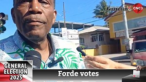 Tunapuna candidate for PNM, Esmond Forde speaks to reporters after casting his vote at the St Mary's Anglican School, Tacarigua. Forde spoke about his experience as an MP, whether he is considering retirement after the election and the presence of campaign posters near the polling station. Video by Shane Superville. | CNC3 Television, Trinidad and Tobago