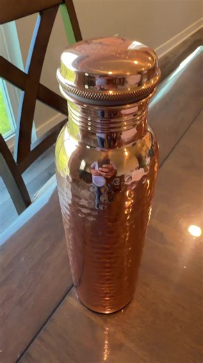 Pure Copper Water Bottle Benefits and Cleaning Brush