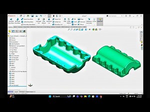 How to model an Engine Oil Pan (Full Tutorial)#cadtutorial #solidworkstips