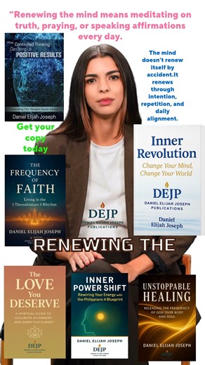 Daniel J on Instagram: "Renewing the mind is a daily discipline, not a one-time event. 🧠✨ True mental renewal happens through consistent practices such as meditating on truth, prayer, and speaking affirmations. These daily habits reprogram thought patterns, strengthen faith, and replace mental clutter with clarity and peace. This principle is explored deeply in How Controlled Thinking Can Bring Us Positive Results, where daily mental renewal, spiritual alignment, and intentional thinking are sh
