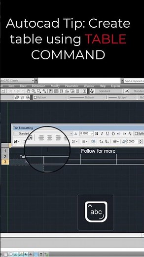 How to make a table in Autocad easily. #autocad #autocadtutorial #table #caddesign #architecture