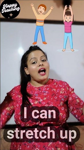 "Teacher Morning Boost 💪 | Easy Stretch-Up Routine for KG Classrooms"