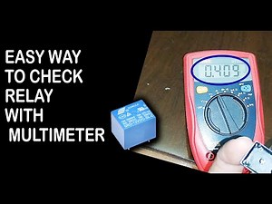 How to check relay with digital multimeter