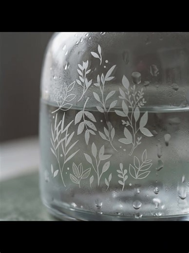 Etched glass effect: what used to toe me hours to create in photoshop now takes just a single prompt in Adobe Firefly. #adobefirefly