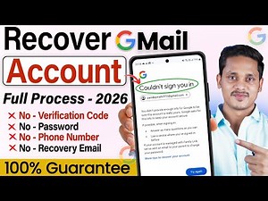 How to recover gmail account | Gmail recovery without verification code | 2 step verification gmail