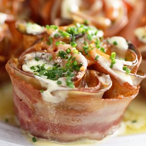 152K views · 858 reactions | The key to a good bite? Wrap it in bacon.  | Tastemade | Facebook