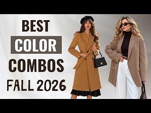 Fall 2026 Color Trends + The Chicest Color Combinations