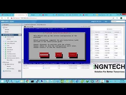 Complete Installation Cisco unified communications manager 11.5.1 CUCM