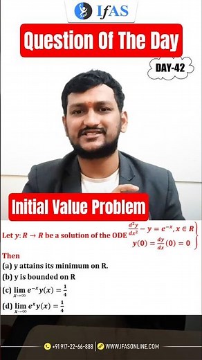Initial Value Problem | Differential Equations | IIT JAM Maths & CUET PG Maths