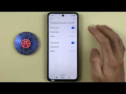 How to set a timer to turn the power on and off on Xiaomi Redmi 12 Android 13